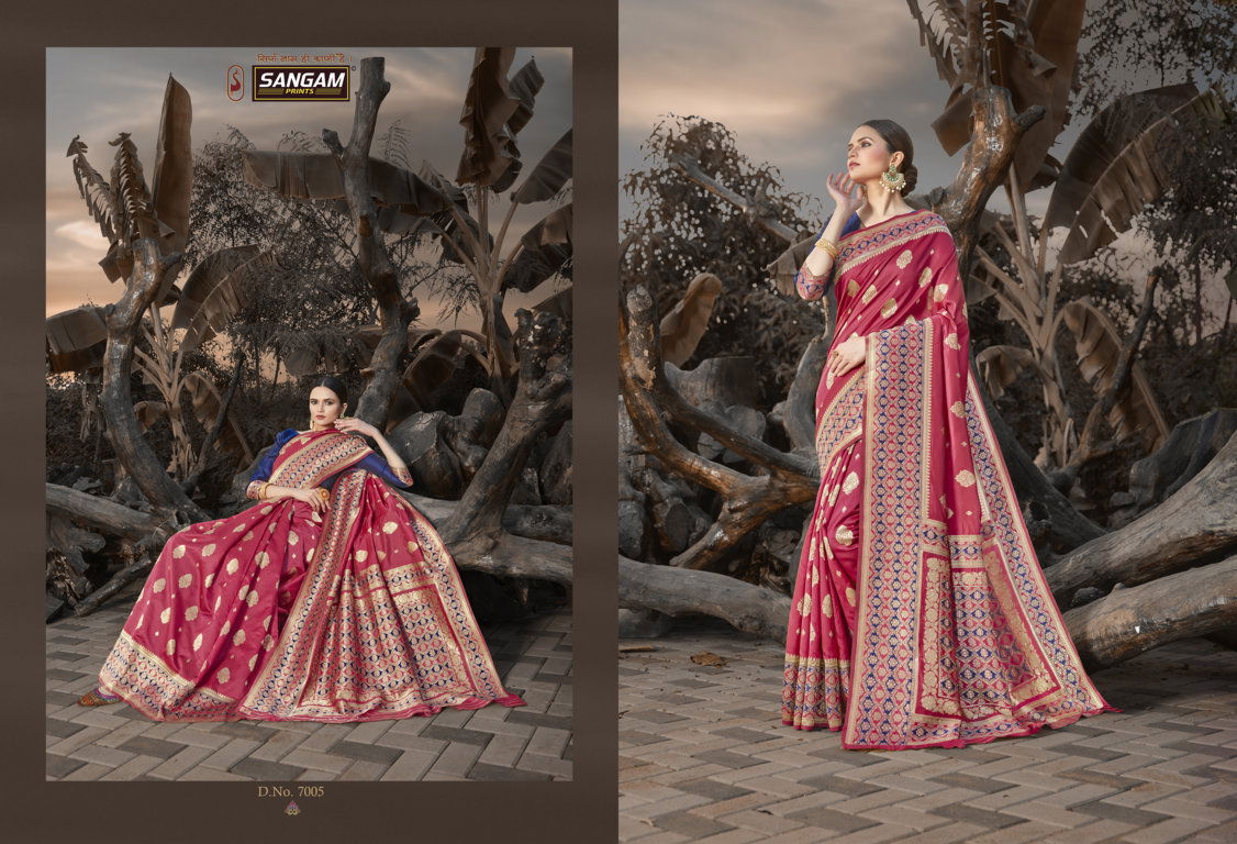 Sangam Priya Anand Latest Fancy Designer Festive Wear Silk Sarees Collection